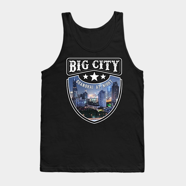 Big City - Shanghai At Night - Mega Tank Top by Hariolf´s Mega Store